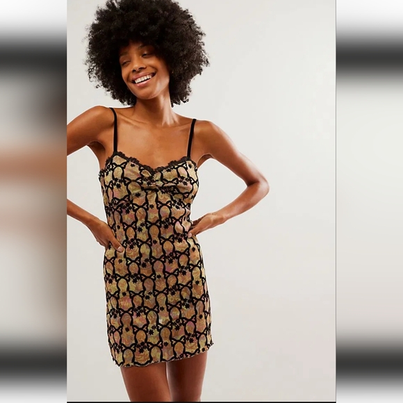 Free People "Lace & Bows" Mini Dress - Picture 4 of 5